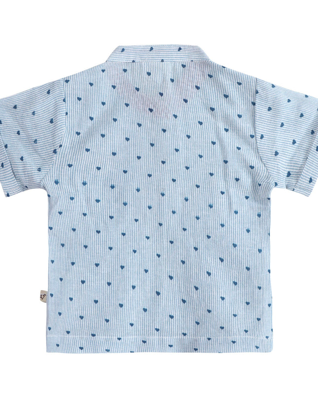 Cayden Ditsy Heart Baby Top + Shorts (Organic)