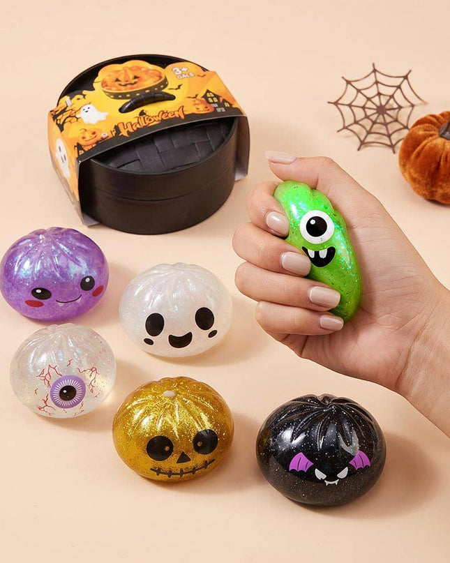 Halloween Glitter Steamed Bao Bun Dumpling Squishy Toy