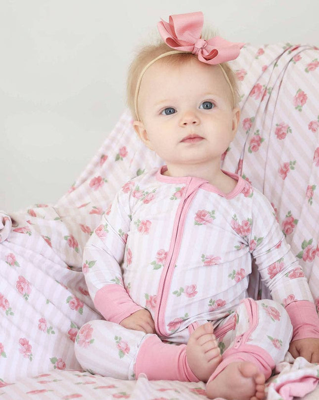 Rosy & Cozy Convertible Zip Romper