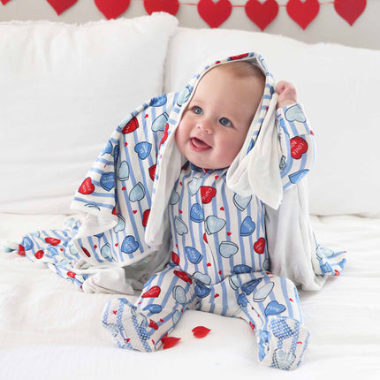 Boys Sweet Like Candy Zipper Footie