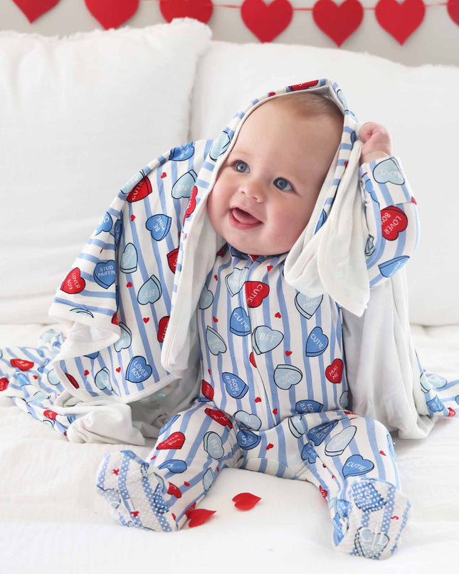 Boys Sweet Like Candy Zipper Footie