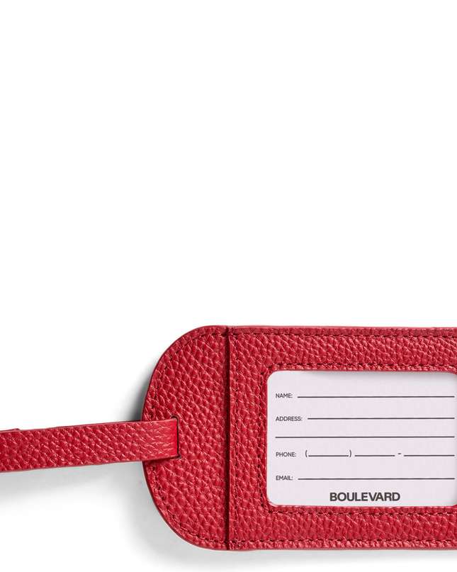 "Amelia" Leather Luggage Tag (Personalizable)