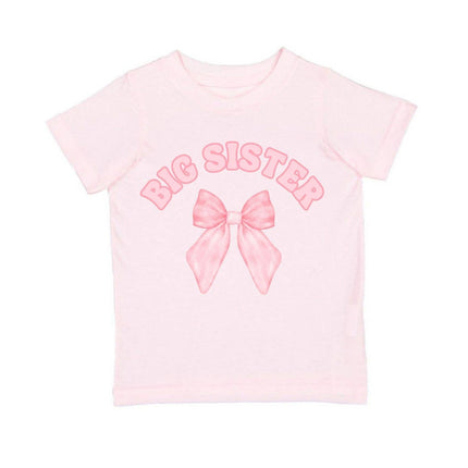 Big Sister Bow Short Sleeve T-Shirt - Kids Clothing - Family