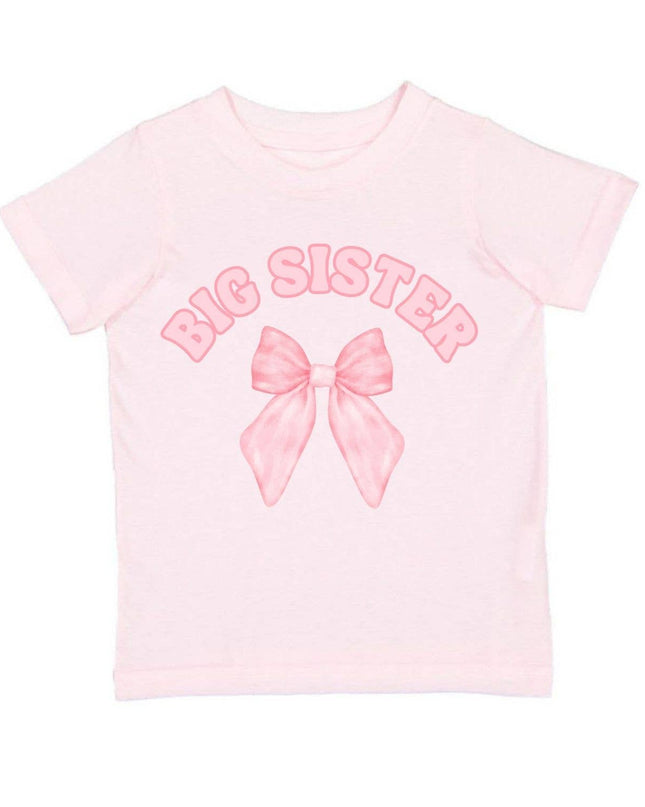 Big Sister Bow Short Sleeve T-Shirt - Kids Clothing - Family