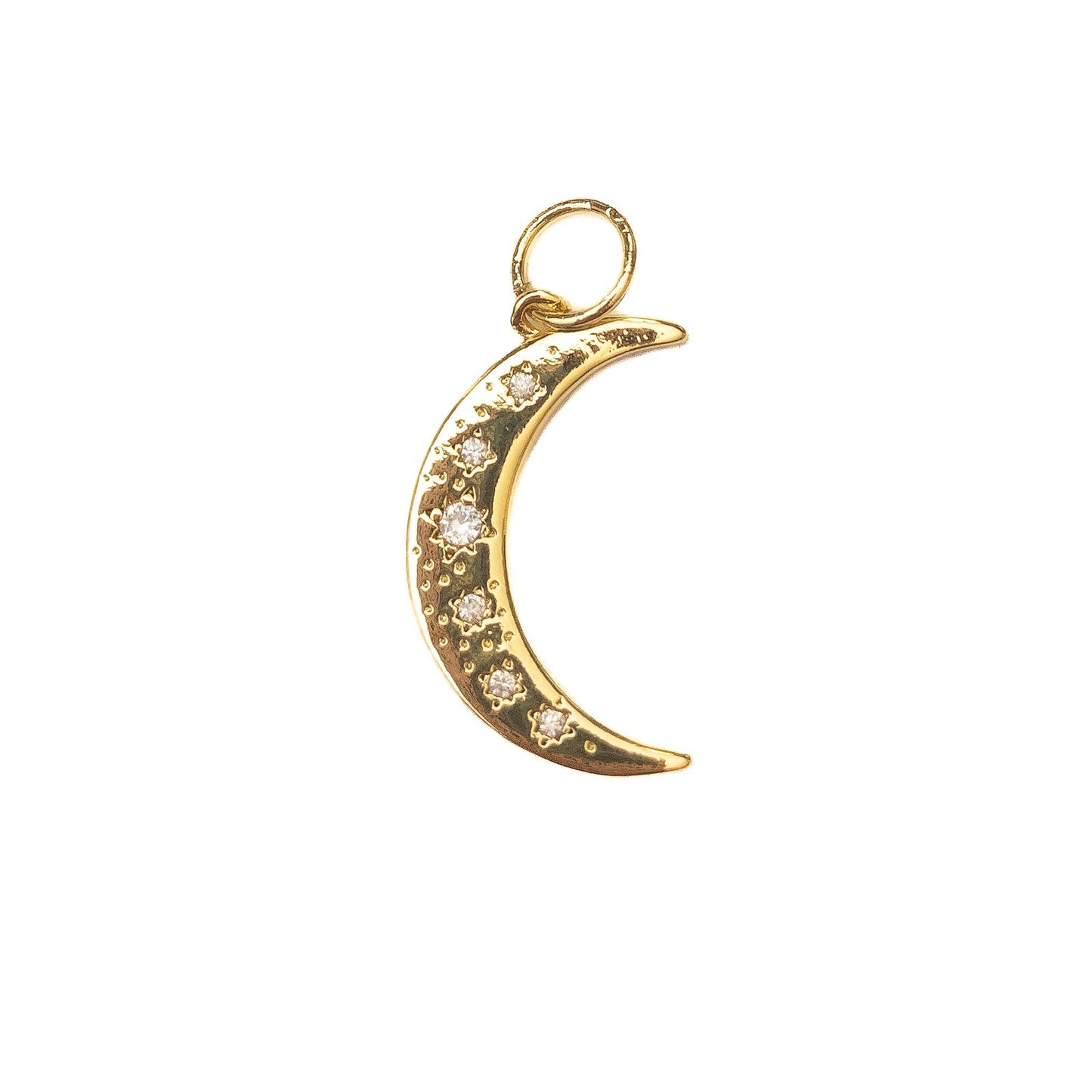 Large Crescent Moon Charm