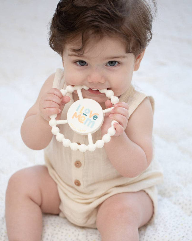 I Love Mom Happy Teether