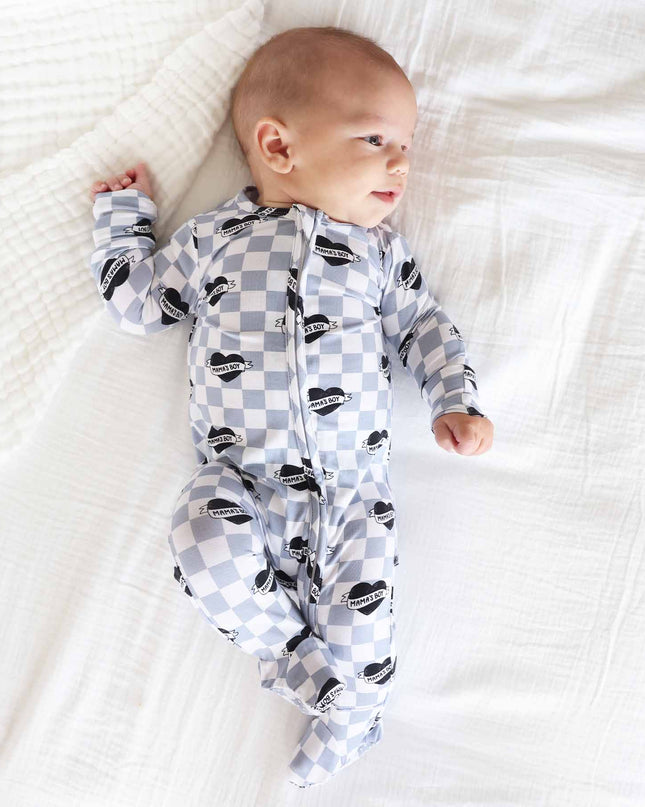 Mama's Boy Zipper Footie