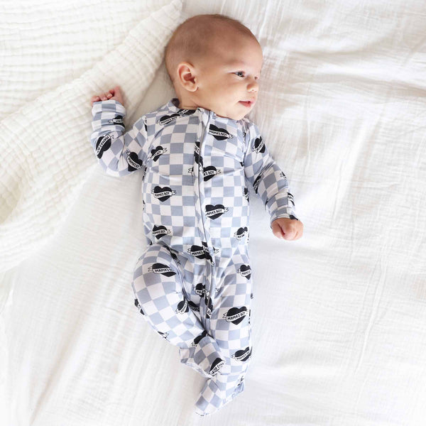 Mama's Boy Zipper Footie