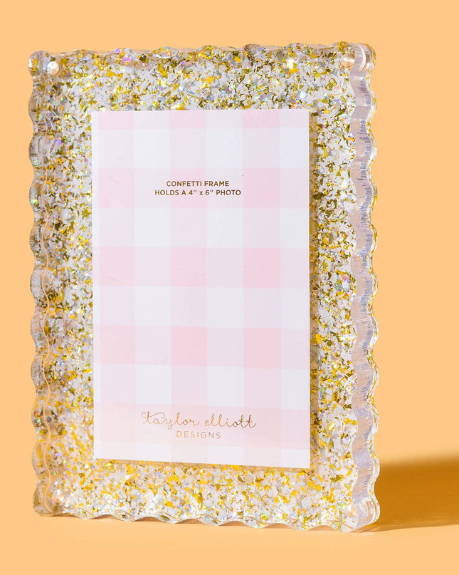 Acrylic Picture Frame - Medium - Pearl Confetti