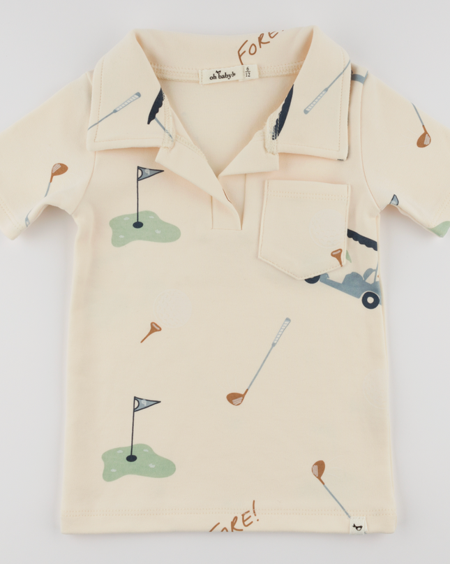 Golf Print Polo shirt