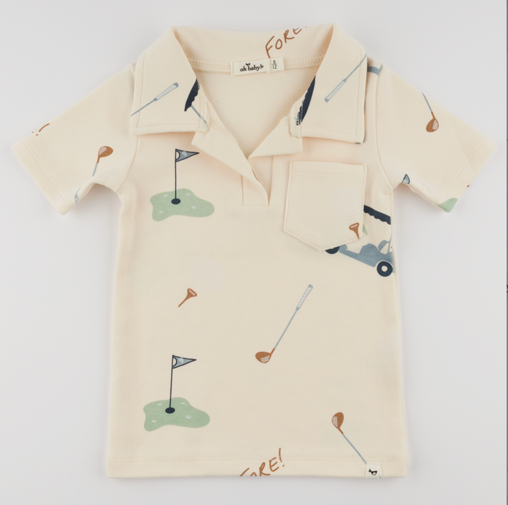 Golf Print Polo shirt