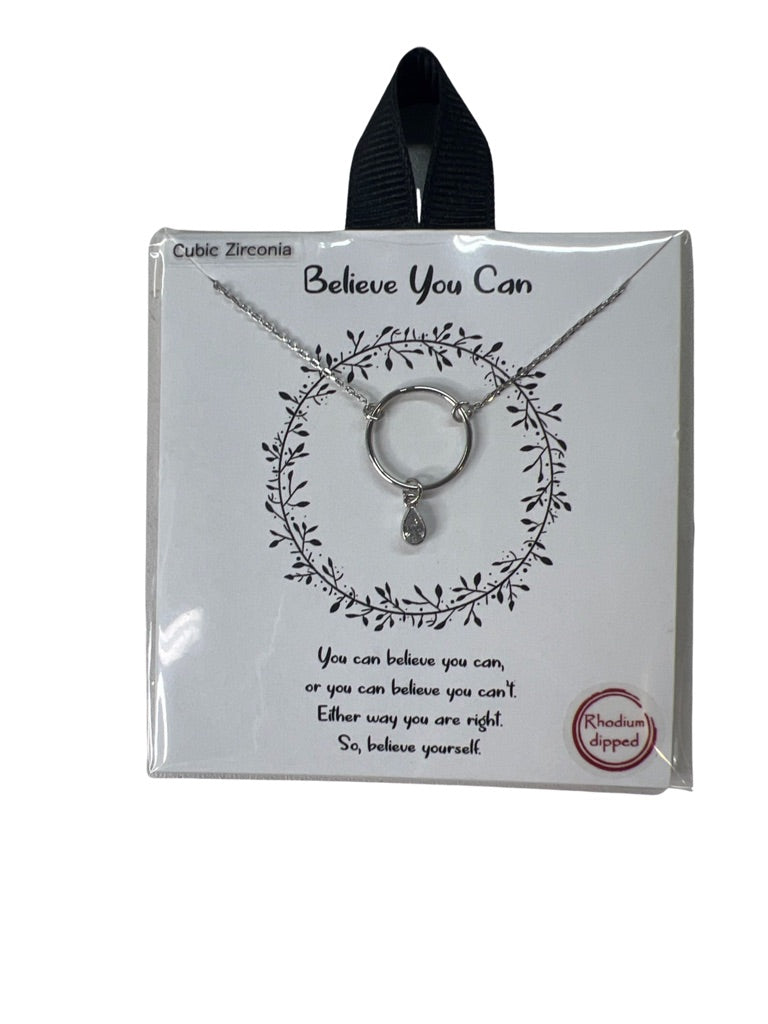 Believe You Can Tell Your Story Necklace