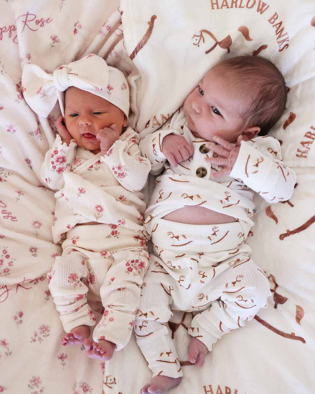 2pc Pointelle Crossover Top & Bottom | Precious Posies