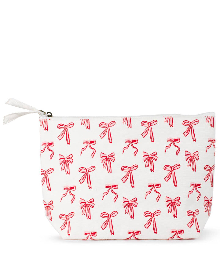 Pink Hannah Bow Cosmetic Bag