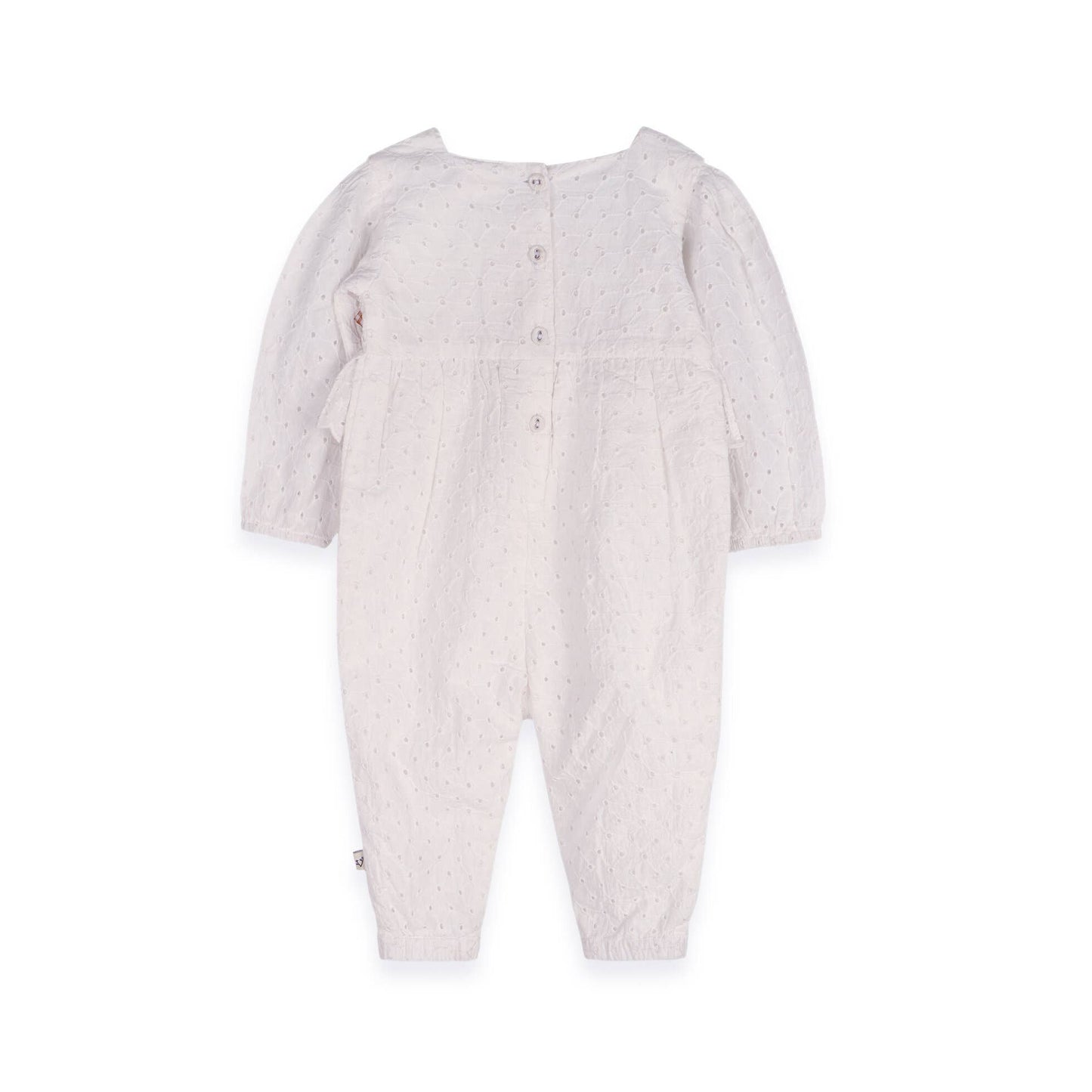 Astrid Schiffli Baby Jumpsuit & Headband Set