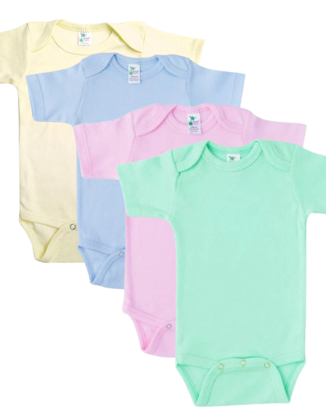 Laughing Giraffe Baby Bodysuit in Pastel Colors
