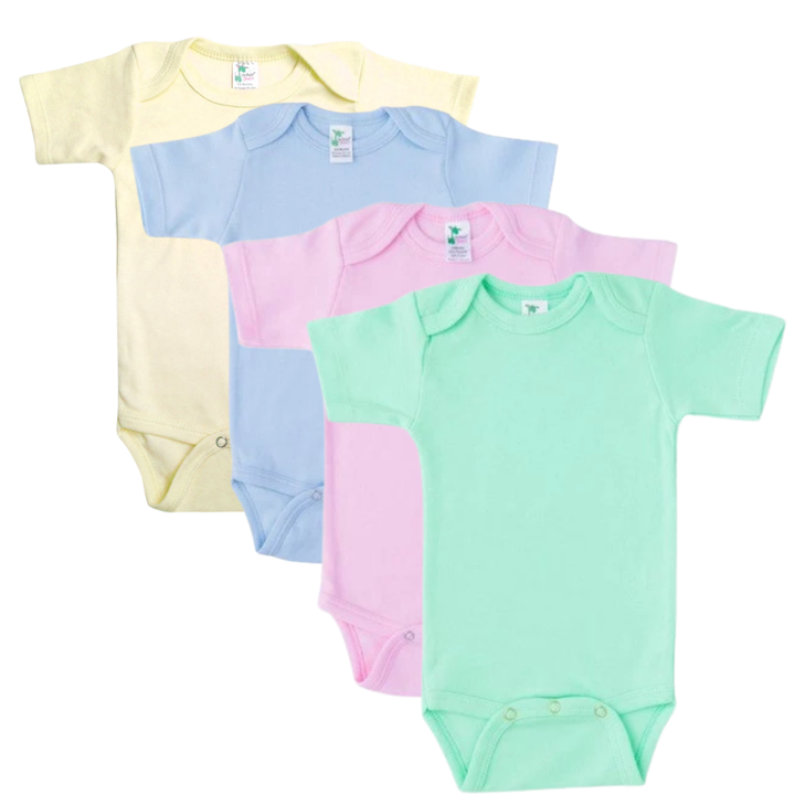 Laughing Giraffe Baby Bodysuit in Pastel Colors