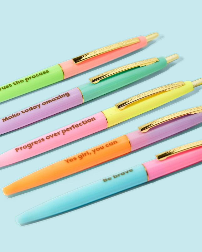 5 Piece Motivational Pen Set