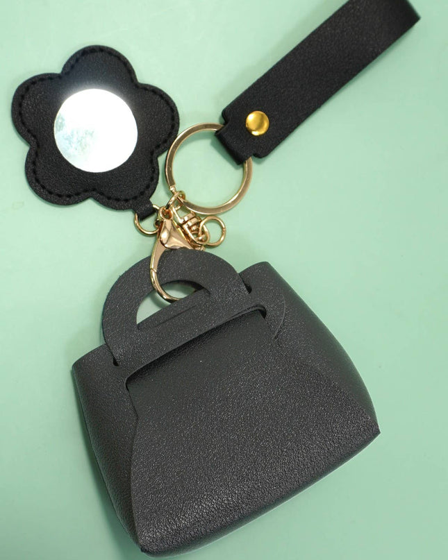 TRENDING VEGAN LEATHER PURSE BAG CHARM KEYCHAIN | 40KC124