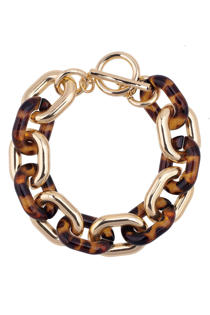 Ava Resin Linked Toggle Bracelet