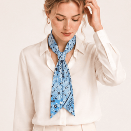 WLLS304 Bandana Skinny Scarf