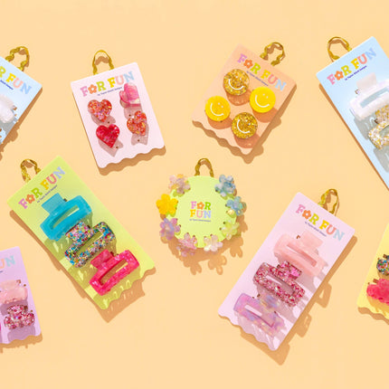 Claw Hair Clip Set - 4 Pc Set