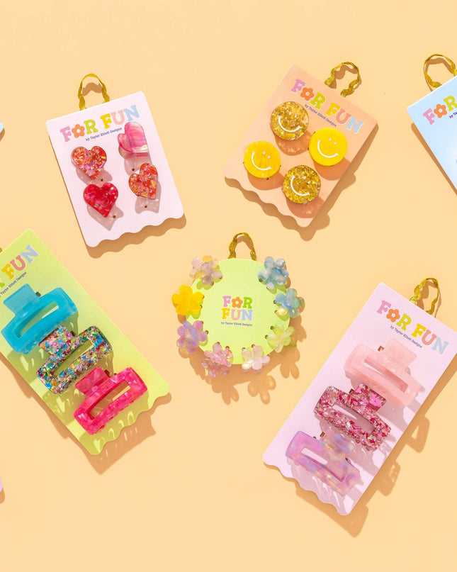 Claw Hair Clip Set - 4 Pc Set