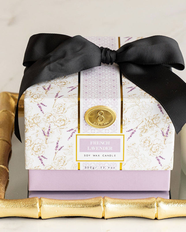 French Lavender 3-Wick Boxed Soy Wax Candle