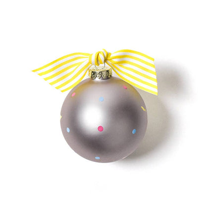 Stork We are Expecting Glass Ornament