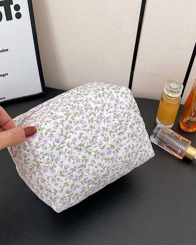 Floral Cosmetic Bag
