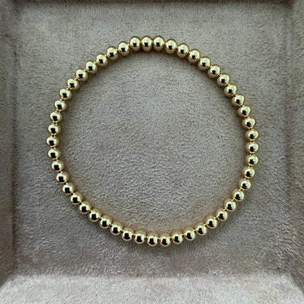 4MM Classic Ball Bead Bracelet - Waterproof