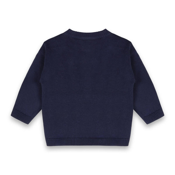Jolly Truck Applique Sweater Knit Baby Pullover & Pant Set