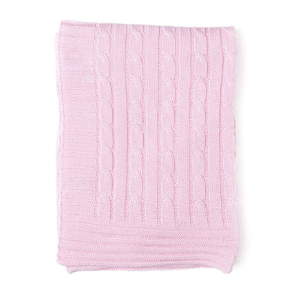 Personalized Cable Knit Baby Blanket