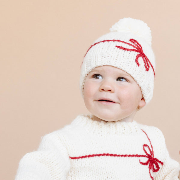 Present Sweater Kid Baby Holiday Christmas Bow Gift Matching