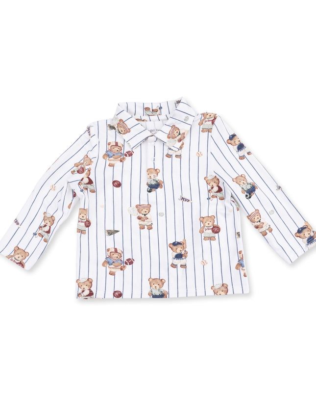 Mixed Sports Bears Polo Long Sleeve Shirt