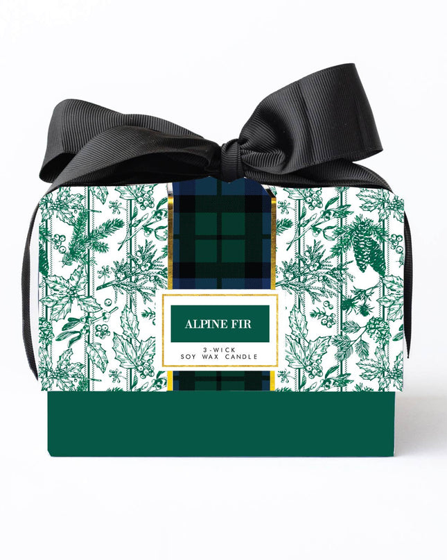 Alpine Fir 3-Wick Boxed Soy Wax Candle