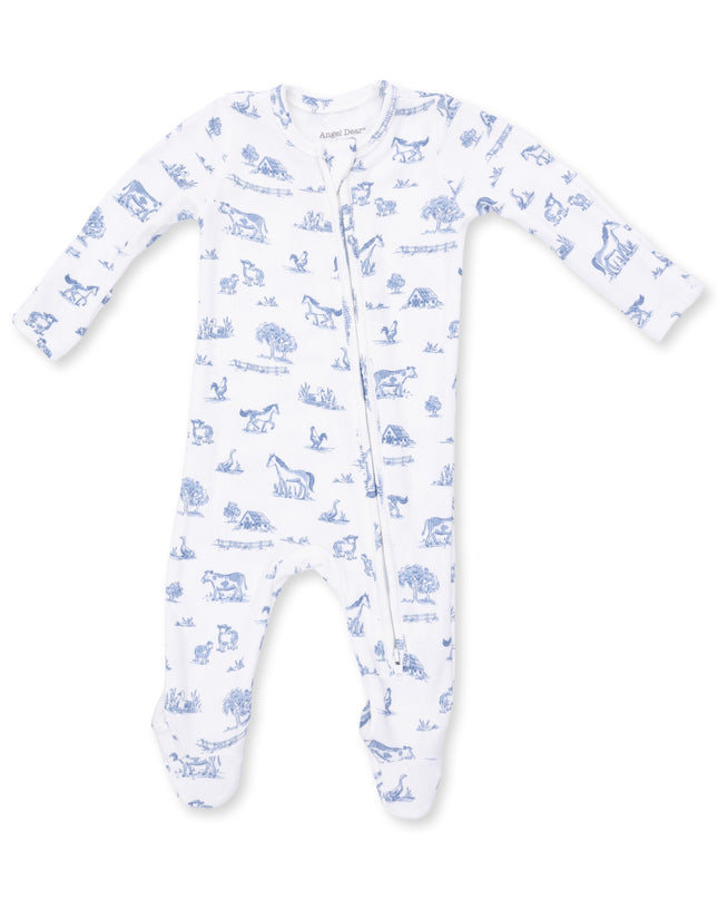 Farm Friends 2 Way Zipper Footie