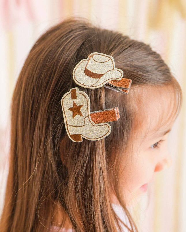 Cowgirl Cutie Western Clip Set - Fall - Hair Accessories