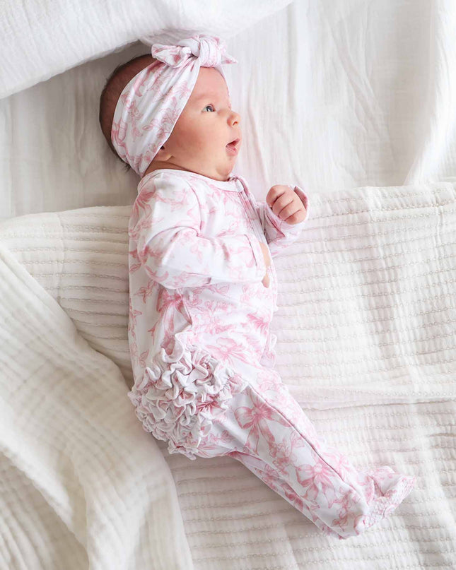 Fancy Frills Ruffle Zipper Footie