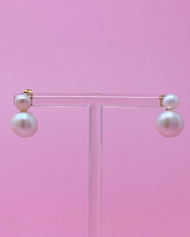 Classic Double Pearl Earrings