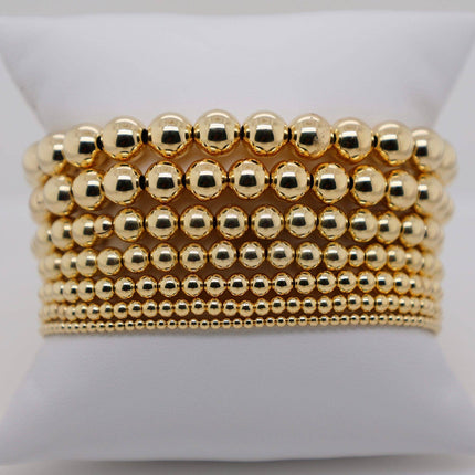 4MM Classic Ball Bead Bracelet - Waterproof