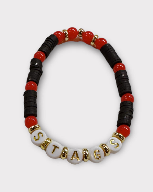 Personalized College Beaded Bracelets
