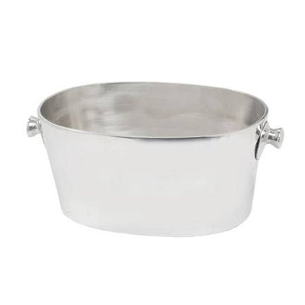 Personalized Oval Wine Chiller - Galvanized