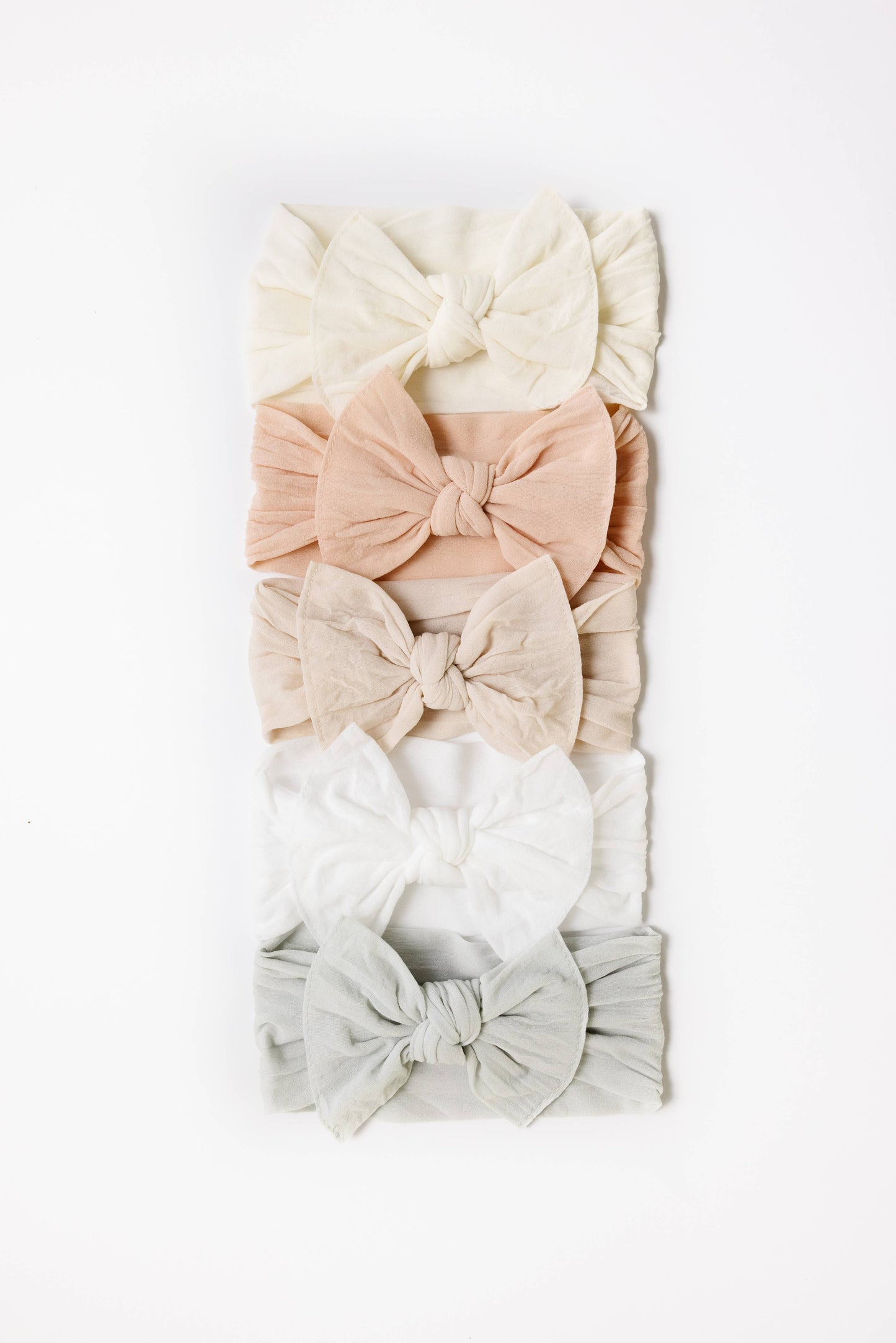 THE KNOT Soft nylon headband: white