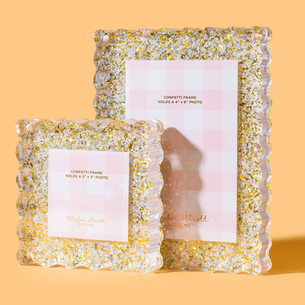 Acrylic Picture Frame - Medium - Pearl Confetti