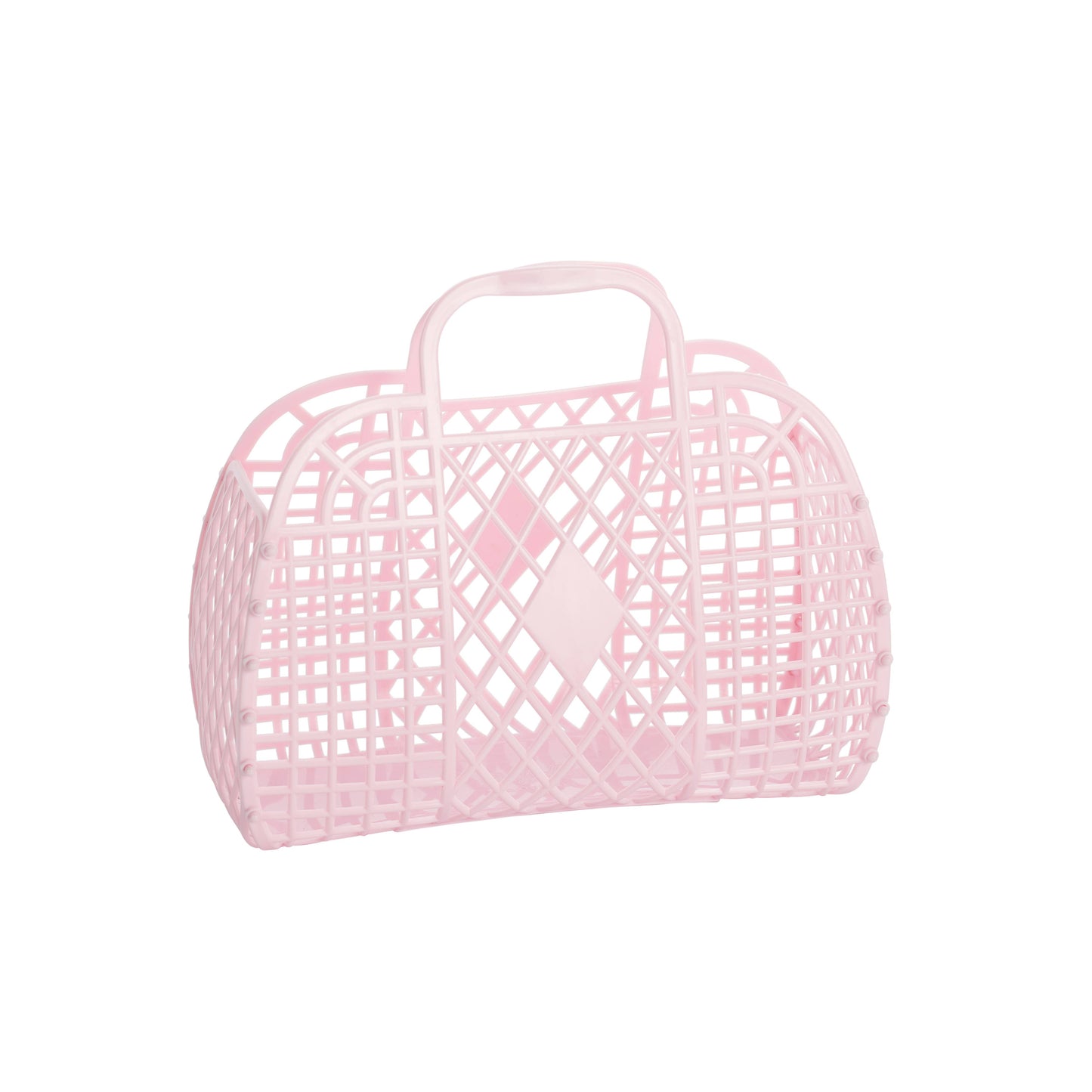 Retro Basket Jelly Bag - Small: Bubblegum Pink