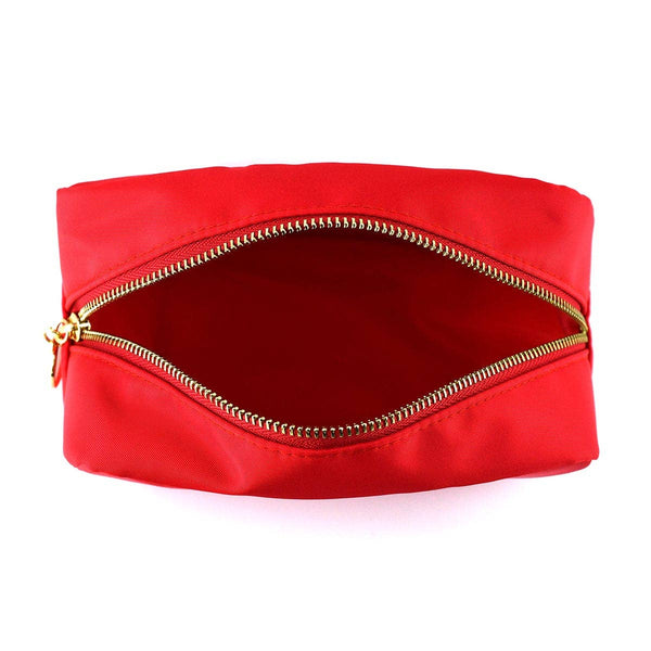 Personalized Emma Round Zippered Nylon Cosmetic Pouch Bag