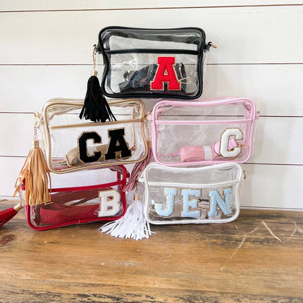 Personalized Game Day Clear Crossbody Bag