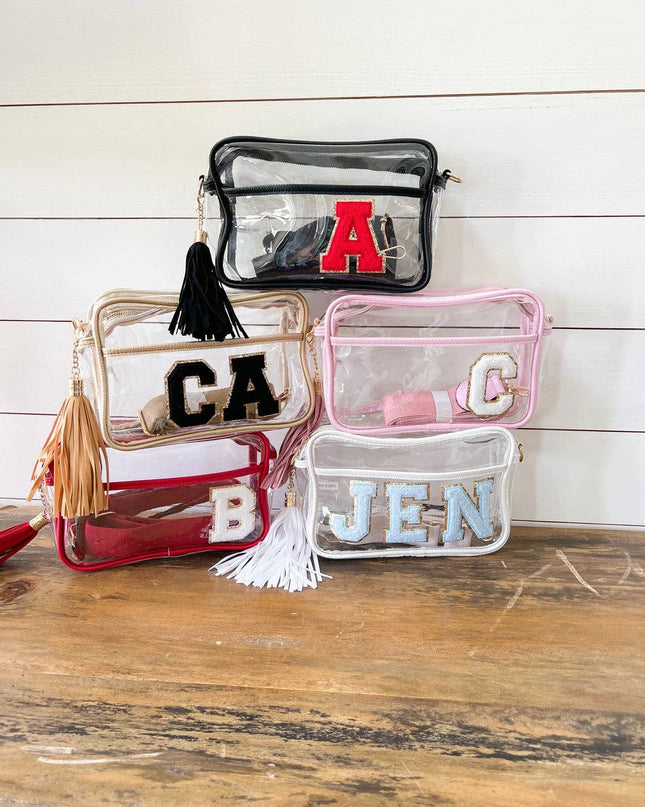 Personalized Game Day Clear Crossbody Bag