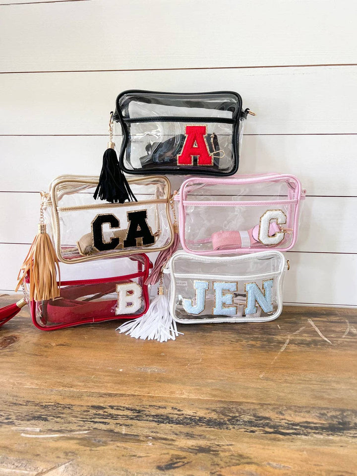 Personalized Game Day Clear Crossbody Bag